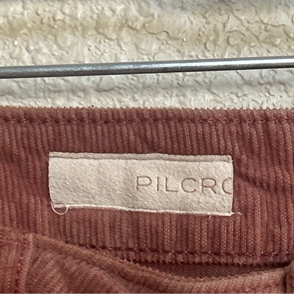 Pilcro Anthropologie The Gwen Corduroy Wide Leg Pants Women’s 30 Terracotta - Picture 8 of 14